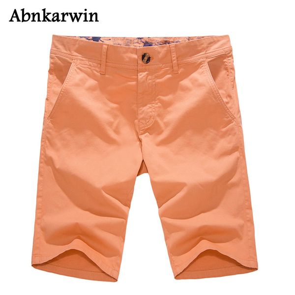 

latest 2017 men short multi-pockets fashion casual brand men's solid mid cotton shorts trousers male's big size style plus 40, White;black