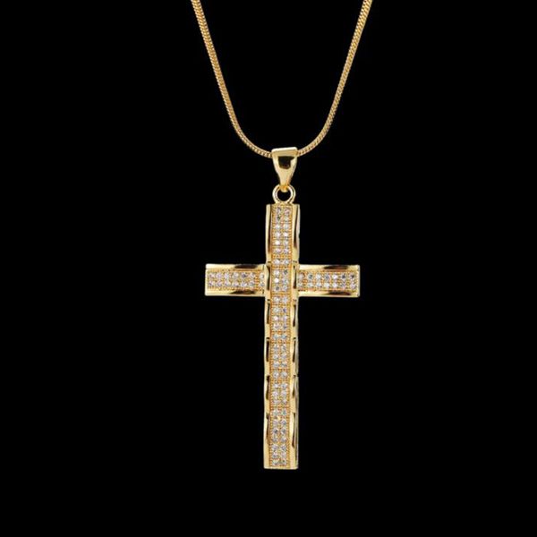 

hip hop jesus crossing crystal pendant men women jewelry gifts iced out gold silver bling rhinestone crystal pendants necklaces
