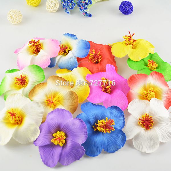 

8-9cm hawaii pe plumeria tropical frangipani flower hibiscus flower for diy headwear 20pcs/lot