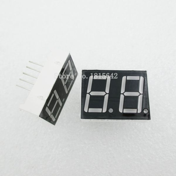 

5pcs/lot 2 bit 2bit digital tube common anode positive digital tube 0.56" 0.56in. red led display 7 segment digit