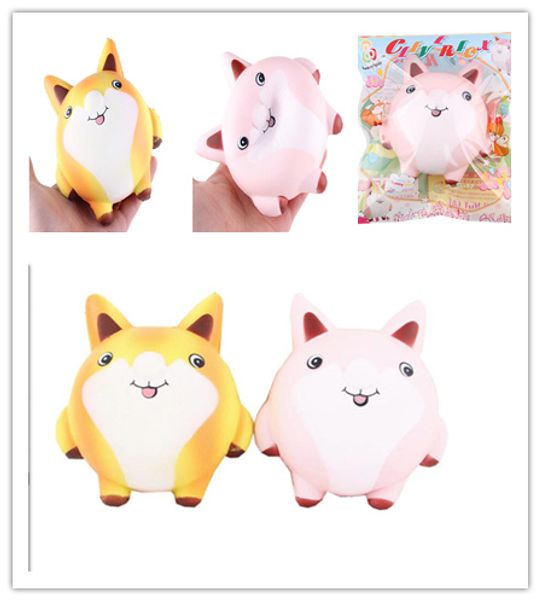 

squishy toys pu fidget fox style slow rising toy decompression toys gift 10pcs =1 lot mct 014