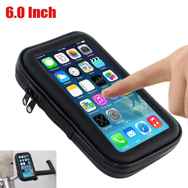 

hot waterproof motorbike motorcycle bike bicycle front bag gps sat nav 6.0 " case bag mount holder for gps / cell phone / psp