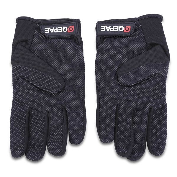 

qepae paired windproof mtb motorcycle road bike racing cycling full finger gloves suitable for cycling, traveling and other outdoor sport, Black