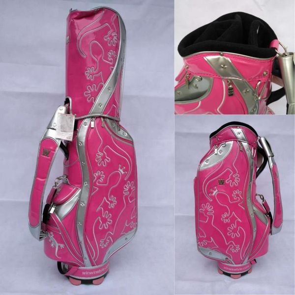 

Clean up tock lizard golf bag 2018 limited ale brand golf bag pu leather original golf ball bag women for club waterproof
