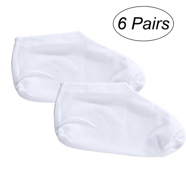 

6pairs pack cotton moisture socks foot spa socks moisturising for dry hard cracked skin, Black