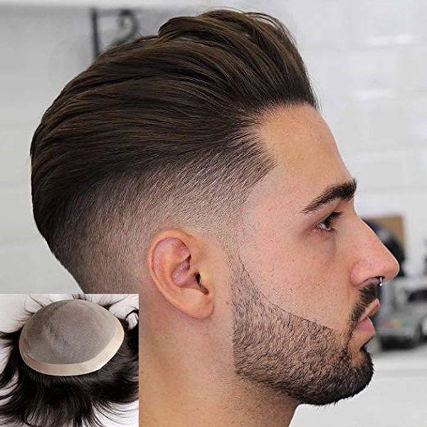 Compre Cabello Humano Para Hombres Mono Encaje Con Npu Cabello Humano Sistema De Reemplazo Color Recto Natural A 9254 Del Mentoupee Dhgatecom