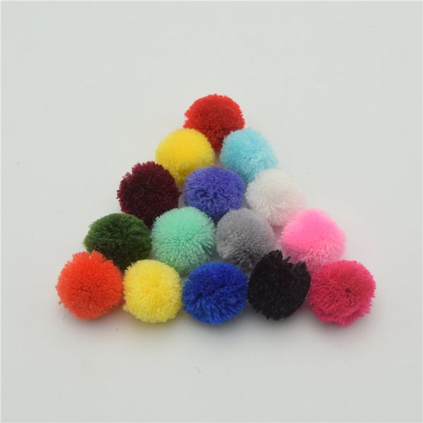 

50pcs about 30mm diamet fluffy craft pompoms balls mix colors pom poms diy jewelry finding, Blue;slivery