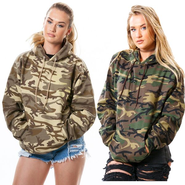 

camouflage hooded padded sweater women's hoodies sweatshirts women's sweaters hoody coat jackets, Black