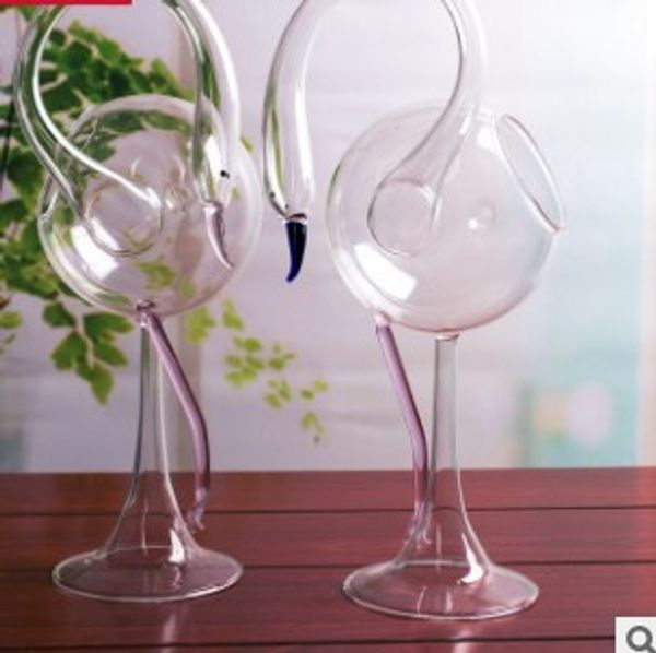 Creative Transparent Red Crowned Crane Glass Micro Landscape Multi