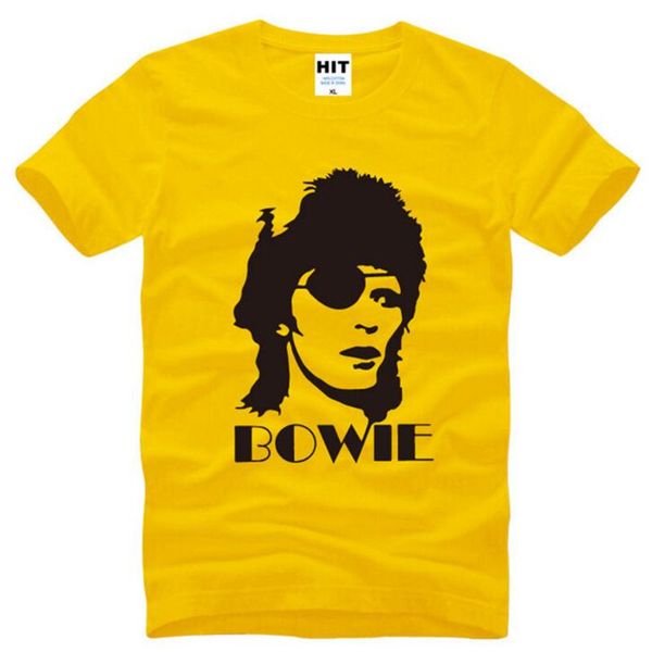

david bowie ziggy stardust glam rock memorial men's t-shirt t shirt for men summer new cotton casual tee camisetas hombre, White;black