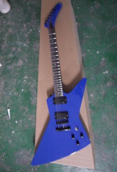 

wholesale new arrival explorer electric guitar active pickups in blue 131101-06