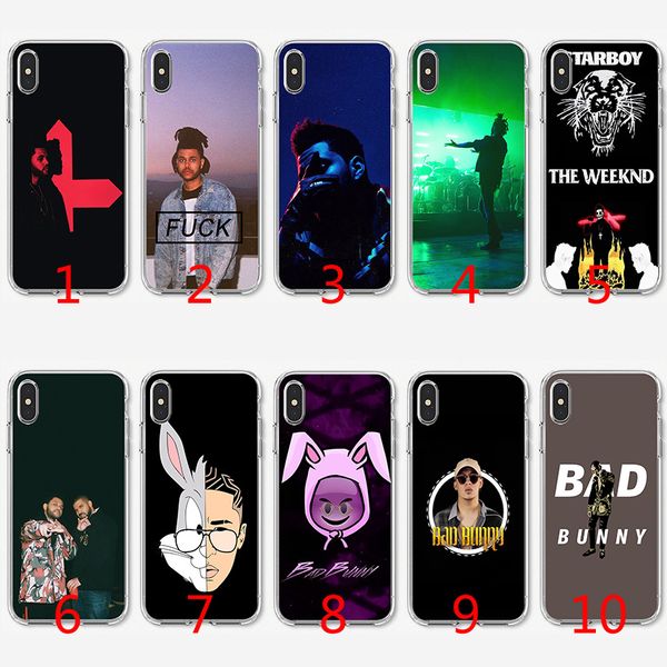 

The Weeknd Bad Bunny Мягкий силиконовый чехол ТПУ для iPhone X XS Max XR 8 7 Plus 6 6s Plus 5 5s SE Cover