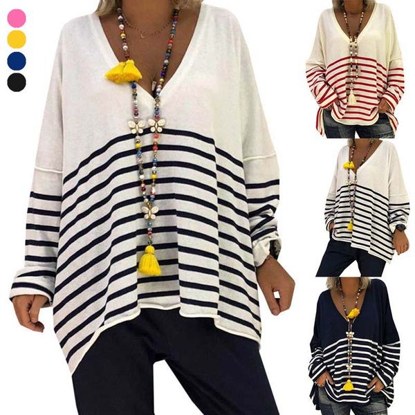 Cuello V Sudaderas Con Recorte Rayas En Color Surtido Compre De wqa1dIEIx