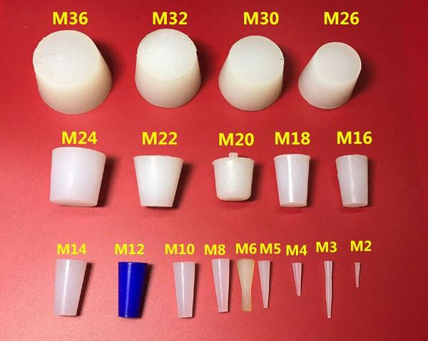 Конусная пробка из силиконовой резины Конусная пробка Порошковая краска (цвет случайный)