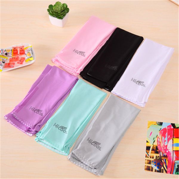 

outdoor sunscreen arm sleeves ice cool men women elastic golf running cycling fishing essential protection arm sleeves, Black