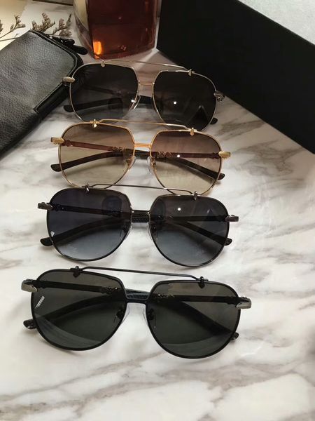 

design mens silver grey pilot sunglasses sonnenbrille sunglasses glasses eye wear new with box, White;black