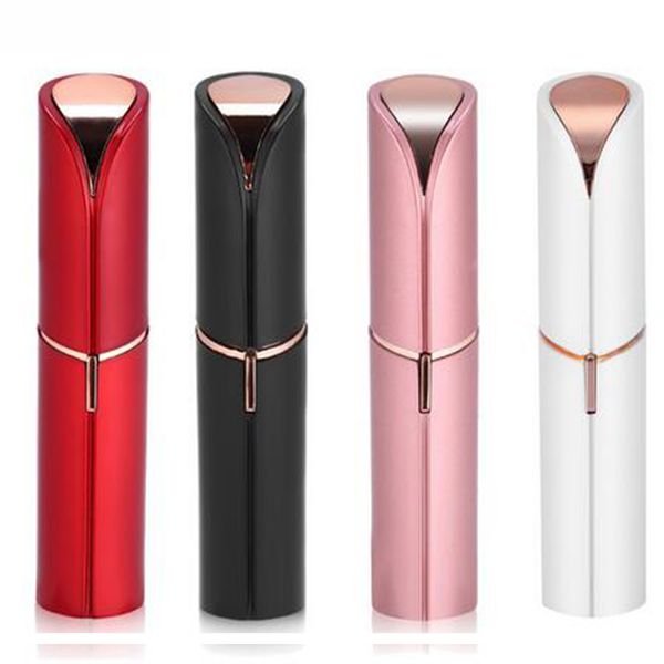 

Women electric haver lip tick hape facial lip cheek chin hair removal remover mini portable painle depilator razor 4 color hiping