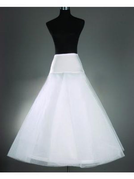

2022 white a-line petticoats for wedding dresses 1 hoop crinoline bridal gowns marriage accessories selling in stock a12