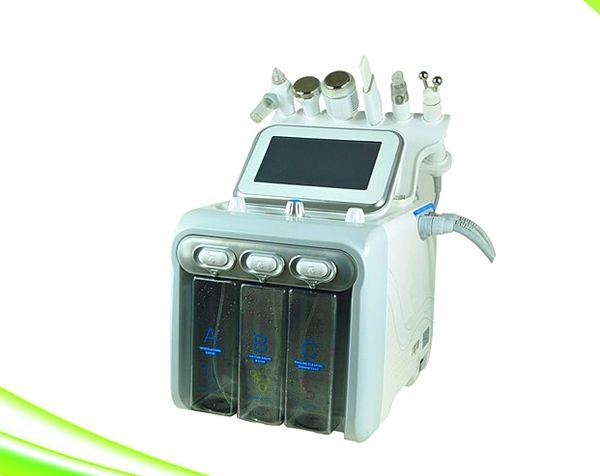 

6 in 1 multifunctional oxygen jet peel whitening beauty machine skin tightening oxygen jet peel machine, Black;white