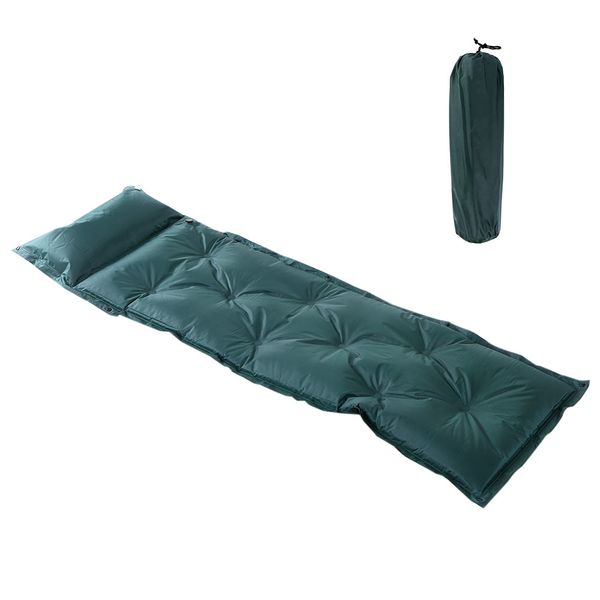 

inflatable sleeping pad camping ground mattress outdoor inflating pad damp-proof