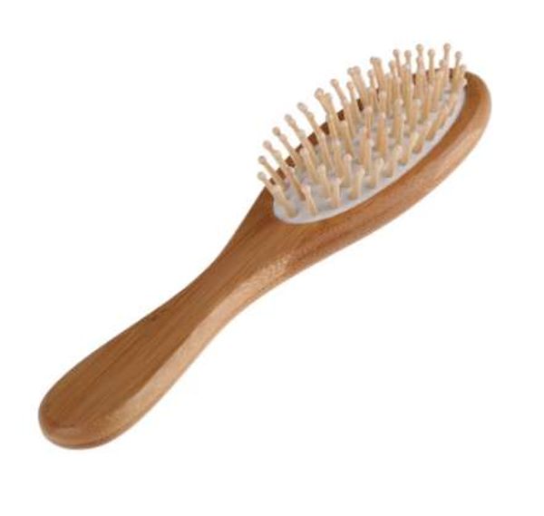 1pcs Massagem natural pente de cabelo Cuidado com cabelo e massageador de beleza pente de madeira de barba de bambu de bambu para escovas de escova de ventilação de cabelo encaracoladas