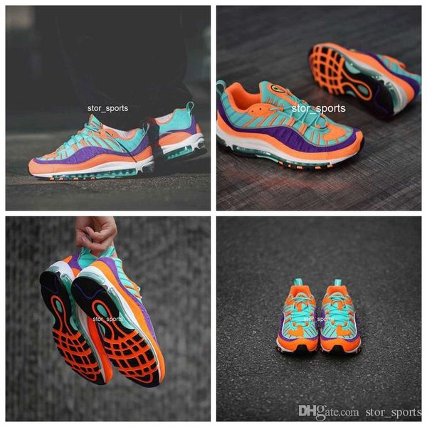 

2018 new air98 qs cone women mens running shoes tour yellow hyper grape 98s vibrant trainers sport sneakers eur 36-46