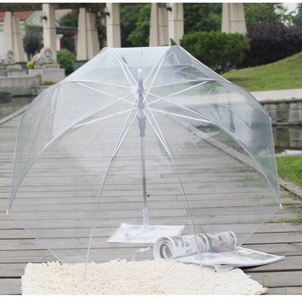 

color transparent leaves cage sunny umbrella rain umbrella parasol women semi-automatic umbrellas clear