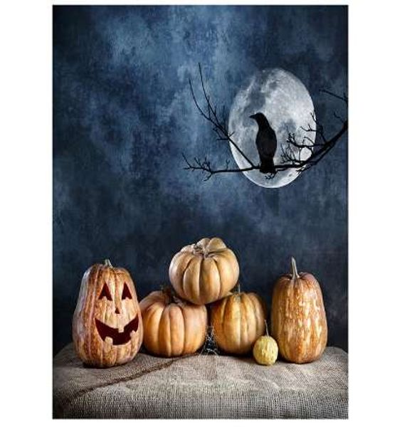 1 pc 3d realista halloween backdrop assombrado fundo de fundo horror sombrio para fotografia estúdio tema festas foto cabine