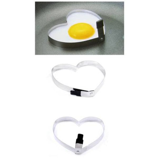 

2021 stainless steel heart-shaped fried eggs kitchen gadgets mold breakfast