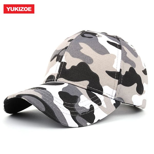 

yukizoe spring summer new couple camouflage baseball cap adjustable fashion leisure casual men women snapback hat, Blue;gray