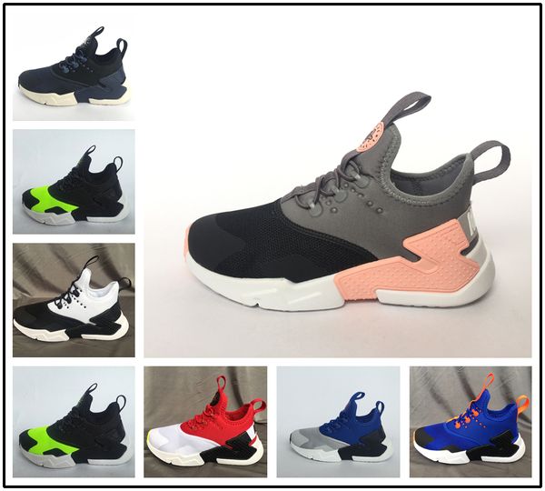

2018 Hot sale children Air Huarache IV 4.0 Ultra Running shoes Huraches boys girls shoes baby kids Triple Huaraches sneakers