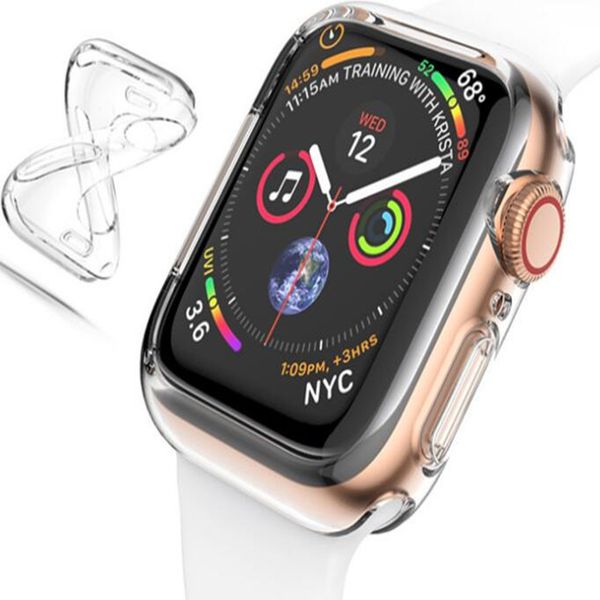

Clear Soft TPU Case Cover Protector Hollow Design for Apple Watch Series 1/2/3/4
