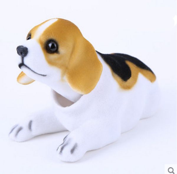 OHANEE luxuriöser Wackelhund für das Auto, Ornamente des Schäferhundes, Kopfschütteln, Spielzeug, Usky Beagle, Autodekoration, Automobilzubehör315a