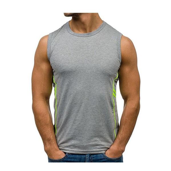 

2018 new man' cotton solid seamless underwear brand clothing mens sleeveless tank vest comfortable undershirt mens undershirts, White;black