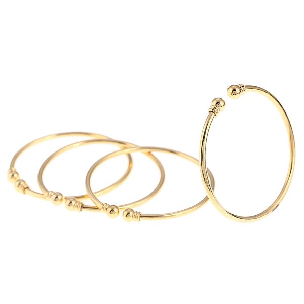 

love simple plain couple jewelry gold color lover bangle bracelets, Black