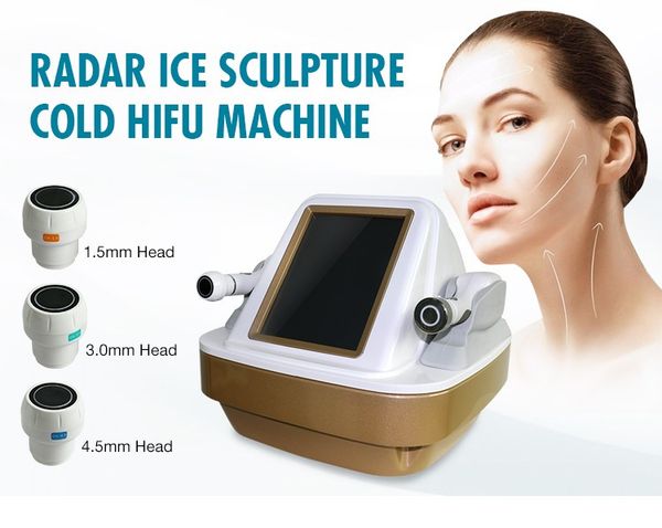 

new technical cold hifu no pain professional portable hifu wrinkle removal beauty machine for home use, Black;white