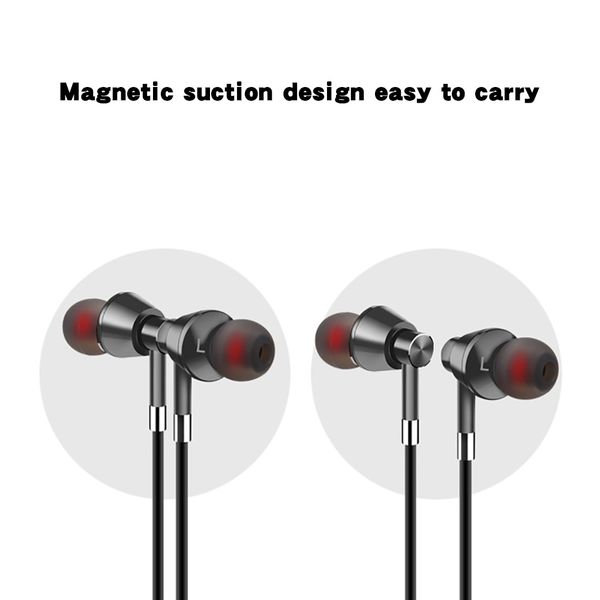 

bluetooth earphones portable neckband noise cancelling stereo headset sport in ear earbuds microphone running wireless bluetooth headphones