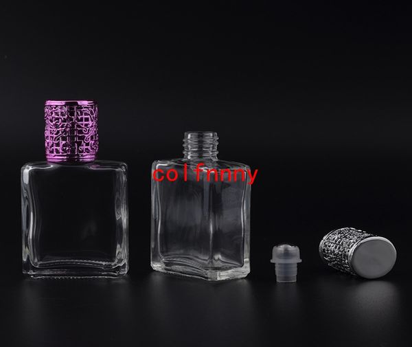 

50pcs/lot fast shippng 17ml mini cute steel ball roll-on refillable perfume bottle &empty perfume case with alloy roll on bottl