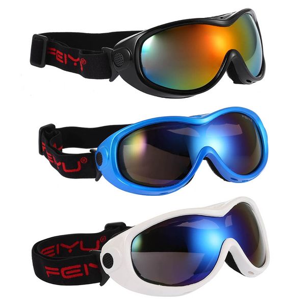 

anti-fog single layer ski goggles children outdoor sports glasses