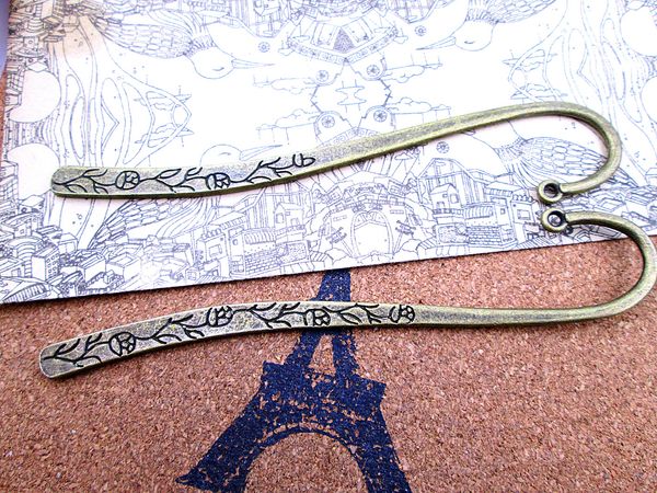 

9pcs--120*23mm antique bronze big bookmark charm pendants, Bronze;silver