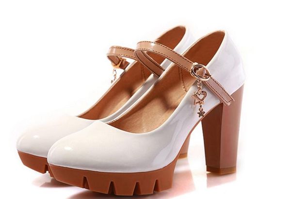 

send 2018 spring new style high heel waterproof table fashion women single shoes, Black