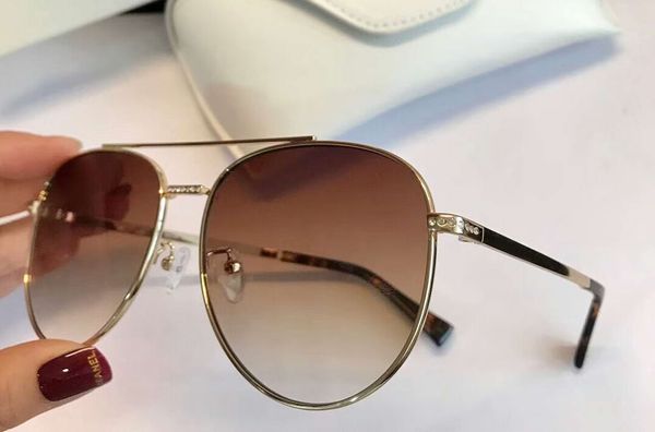 

designer stones va 2007b pilot sunglasses gold/brown 2007 womens fashion brand sunglasses new with box, White;black