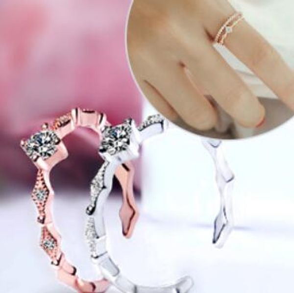 

jewelry s925 sterling silver rings for women wedding rings open diomand rings simole fashion of shipping