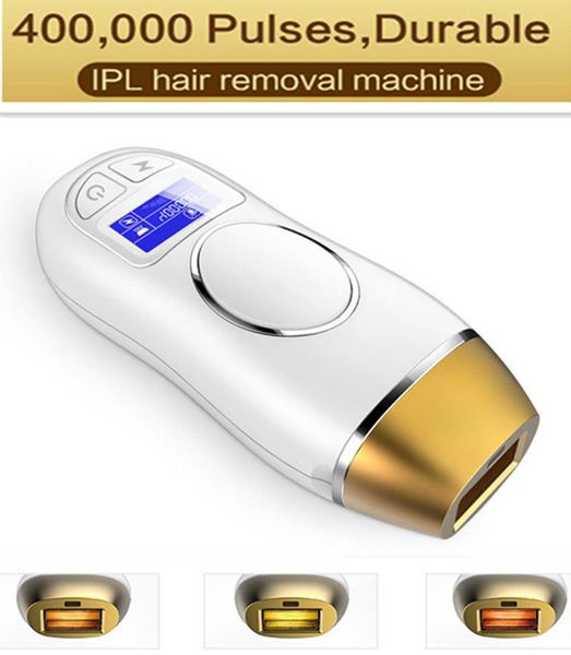 Удаление волос 3IN1 IPL постоянное удаление волос Remover интенсивный свет Импа Ульс 400,000 Flash LCD дисплей 5 Уровень