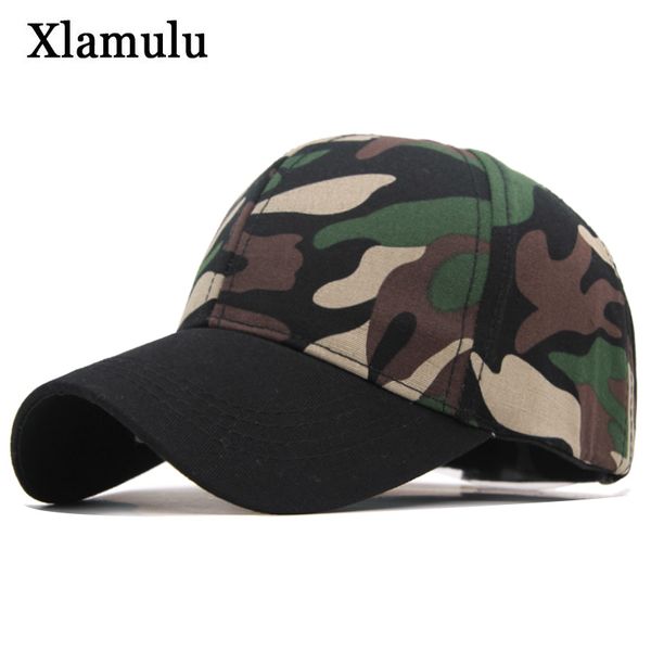 

xlamulu camouflage baseball cap women snapback hats for men caps cotton tacticl casquette bone male hat gorras masculino dad cap, Blue;gray