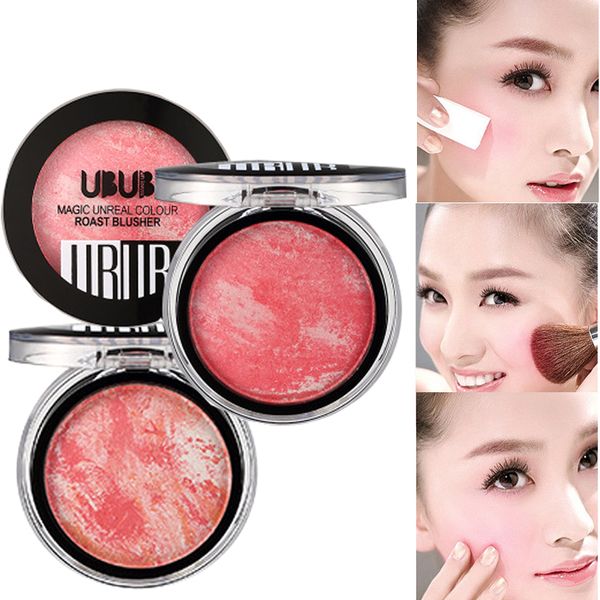 

ubub brand natural mineral blusher 8 colors waterproof cosmetic highlighter contour makeup long lasting bronzer baked blush