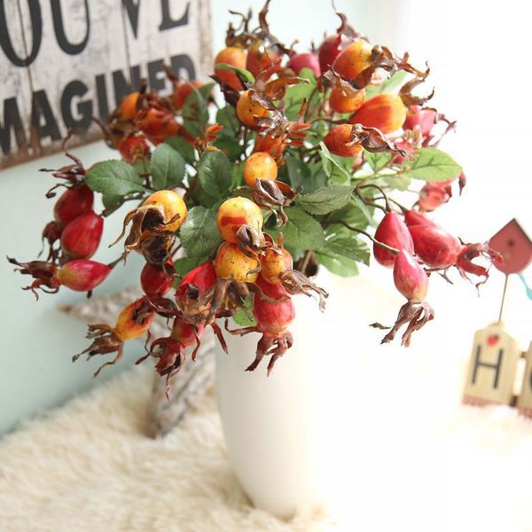 

47cm fake pomegranates berry artificial fruit fake flowers wedding bouquet christmas decoration foam material