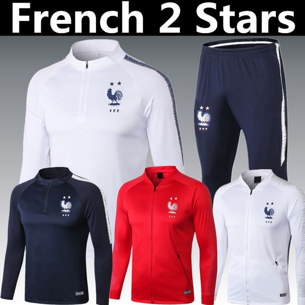 

2018 world cup champion 2 tar french thailand griezmann mbappe pogba blue white long leeve track uit 2019 national team kante uit jacket