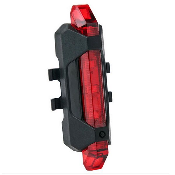 

portable led usb rechargeable cycling light bike bicycle tail rear safety warning light bb55