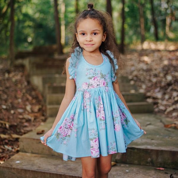 

girl clothing baby dress girls dress brand summer beach style floral print party backless dresses for girls vintage toddler 1-11yrs, Red;yellow